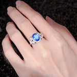SR14139 Sapphire Ring - Rose-Gold