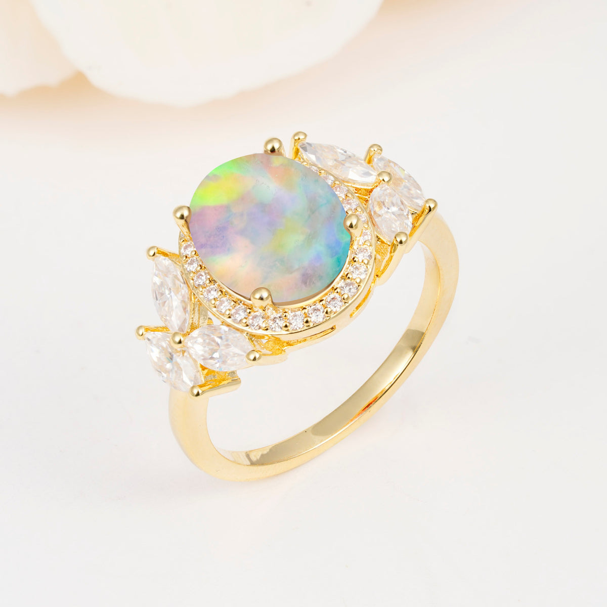 SR14139 Fire Opal Ring - Additional view