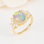 SR14139 Fire Opal Ring - Additional view