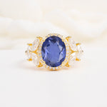 SR14139 Tanzanite Ring - Yellow-Gold