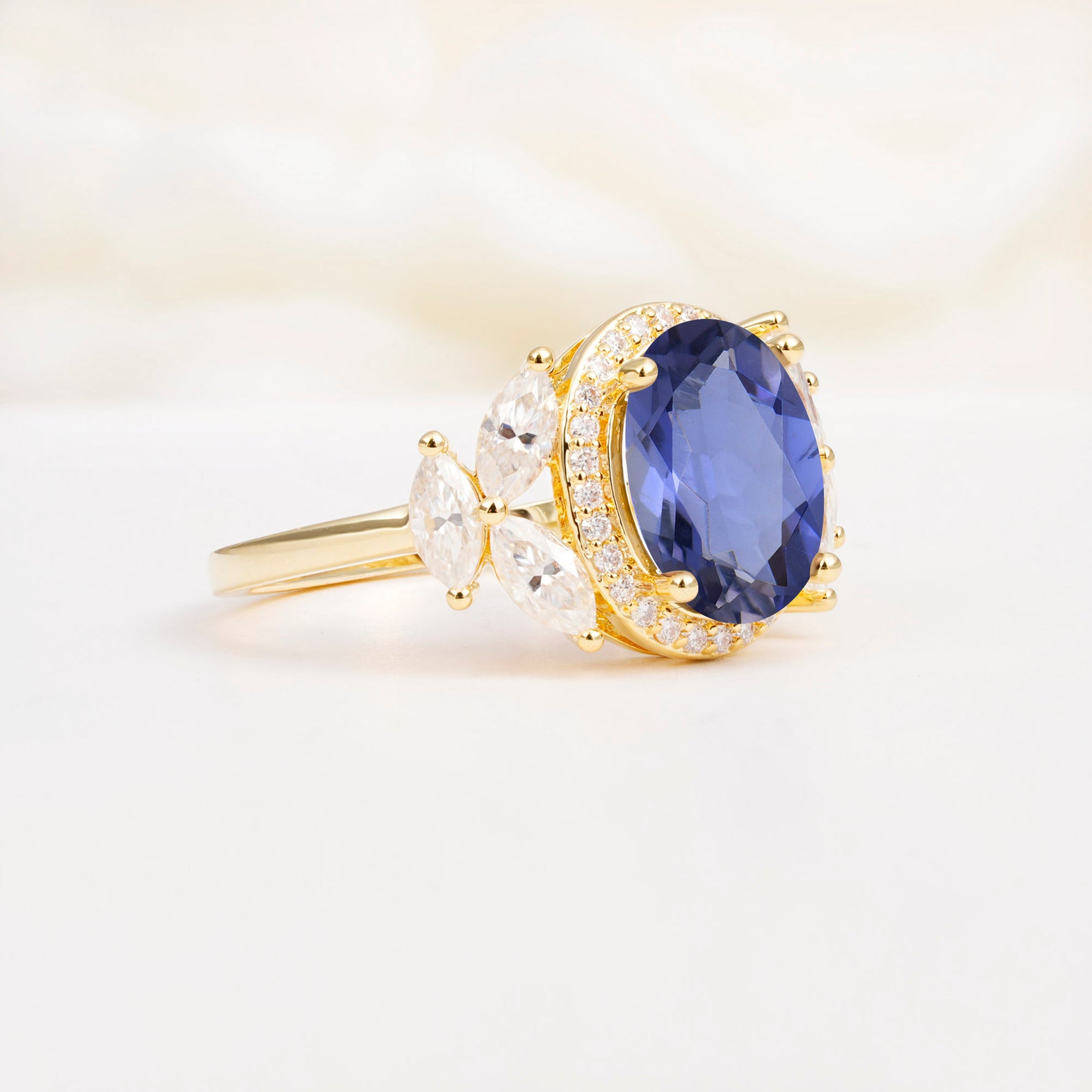 SR14139 Tanzanite Ring - White-Gold