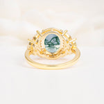 SR14139 Moss Agate Ring - Additional view