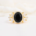SR14139 Black Onyx Ring - Yellow-Gold