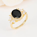 SR14139 Black Onyx Ring - Additional view