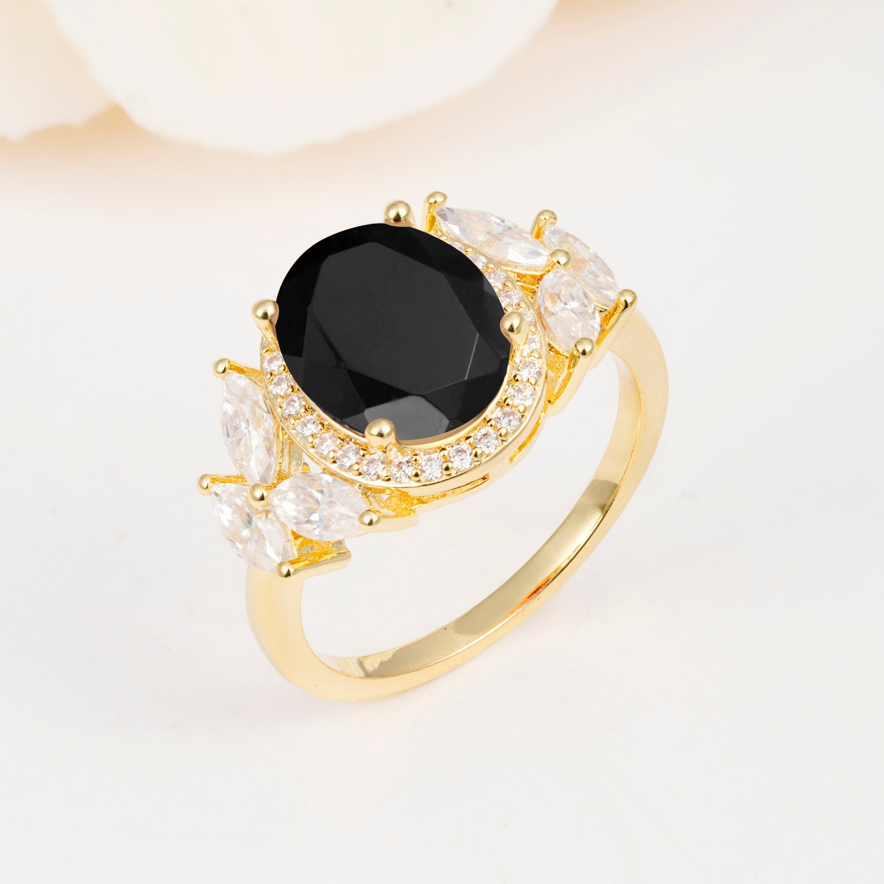 SR14139 Black Onyx Ring - Additional view