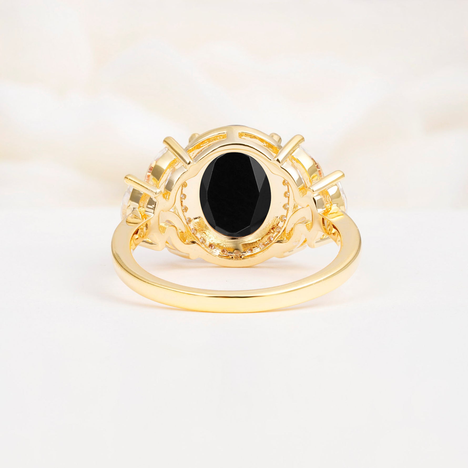 SR14139 Black Onyx Ring - Additional view