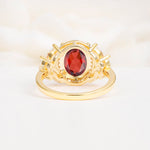 SR14139 Garnet Ring - Additional view