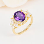 SR14139 Amethyst Ring - Additional view