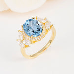 SR14139 Aquamarine Ring - Additional view