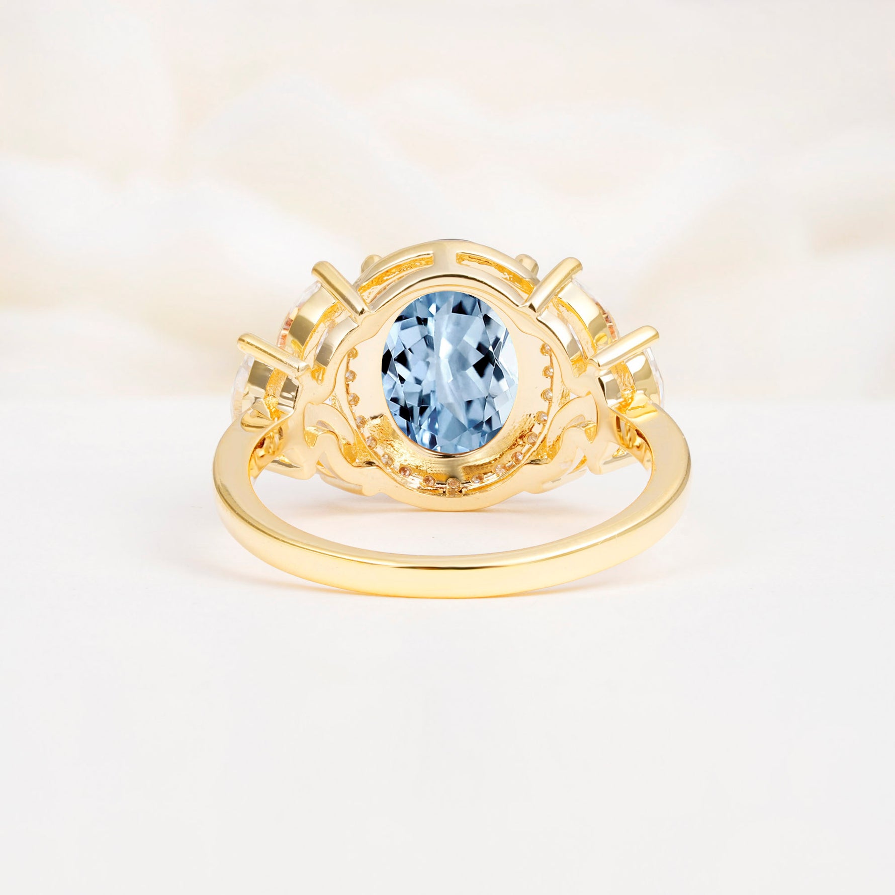 SR14139 Aquamarine Ring - Additional view