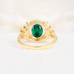 SR14139 Emerald Ring - Additional view