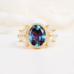 SR14139 Alexandrite Ring - Yellow-Gold
