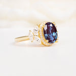 SR14139 Alexandrite Ring - White-Gold