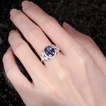 SR14139 Alexandrite Ring - Rose-Gold