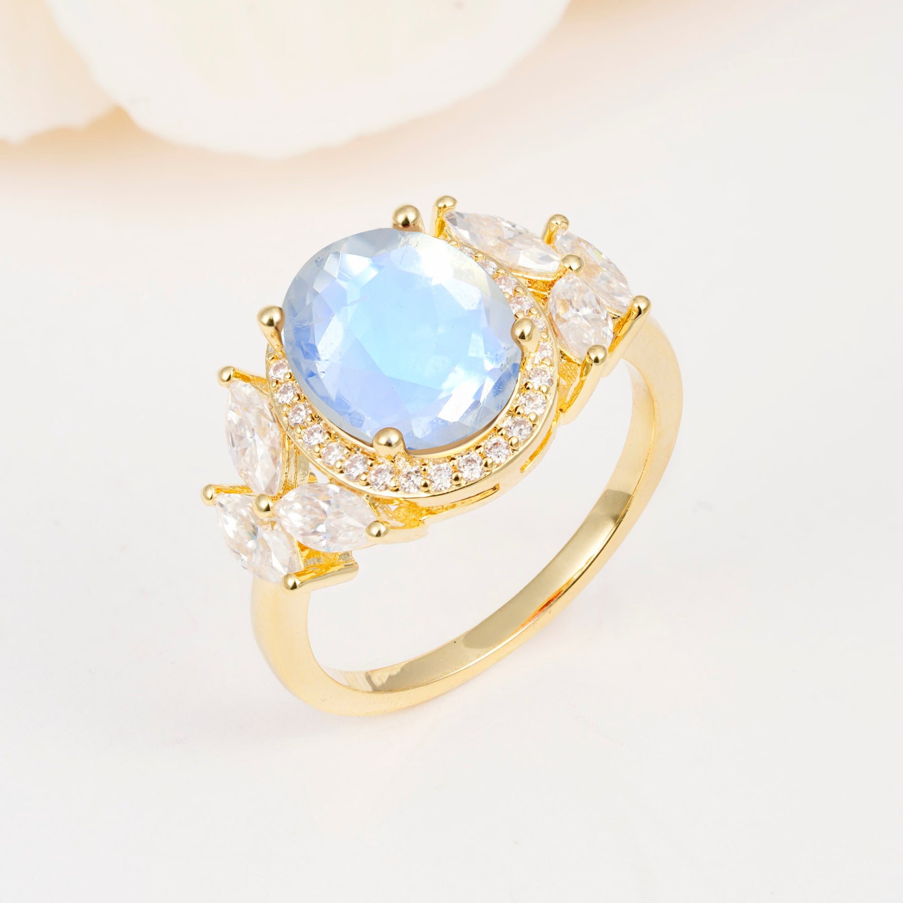 SR14139 Moonstone Ring - Additional view