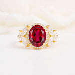 SR14139 Ruby Ring - Yellow-Gold