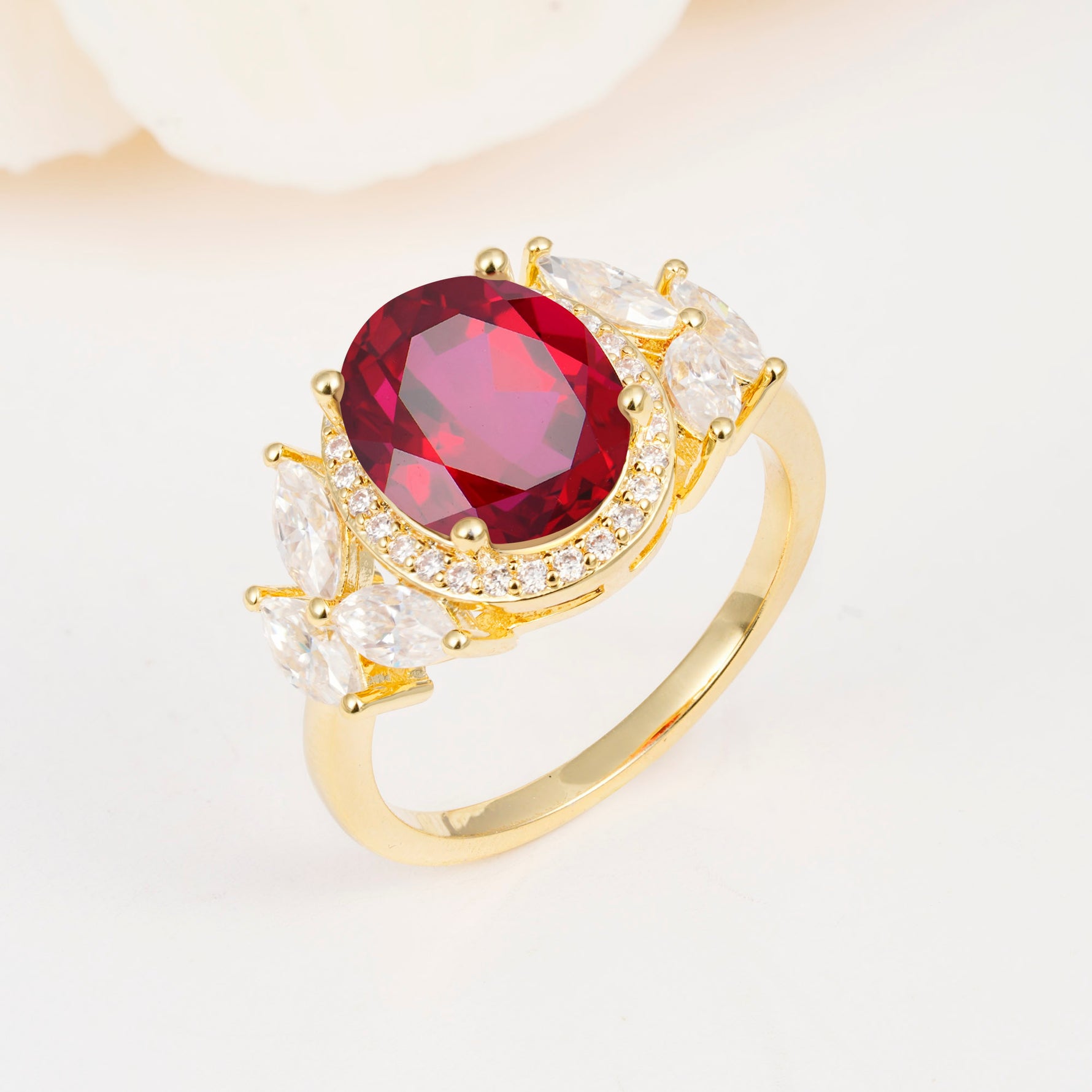 SR14139 Ruby Ring - Additional view