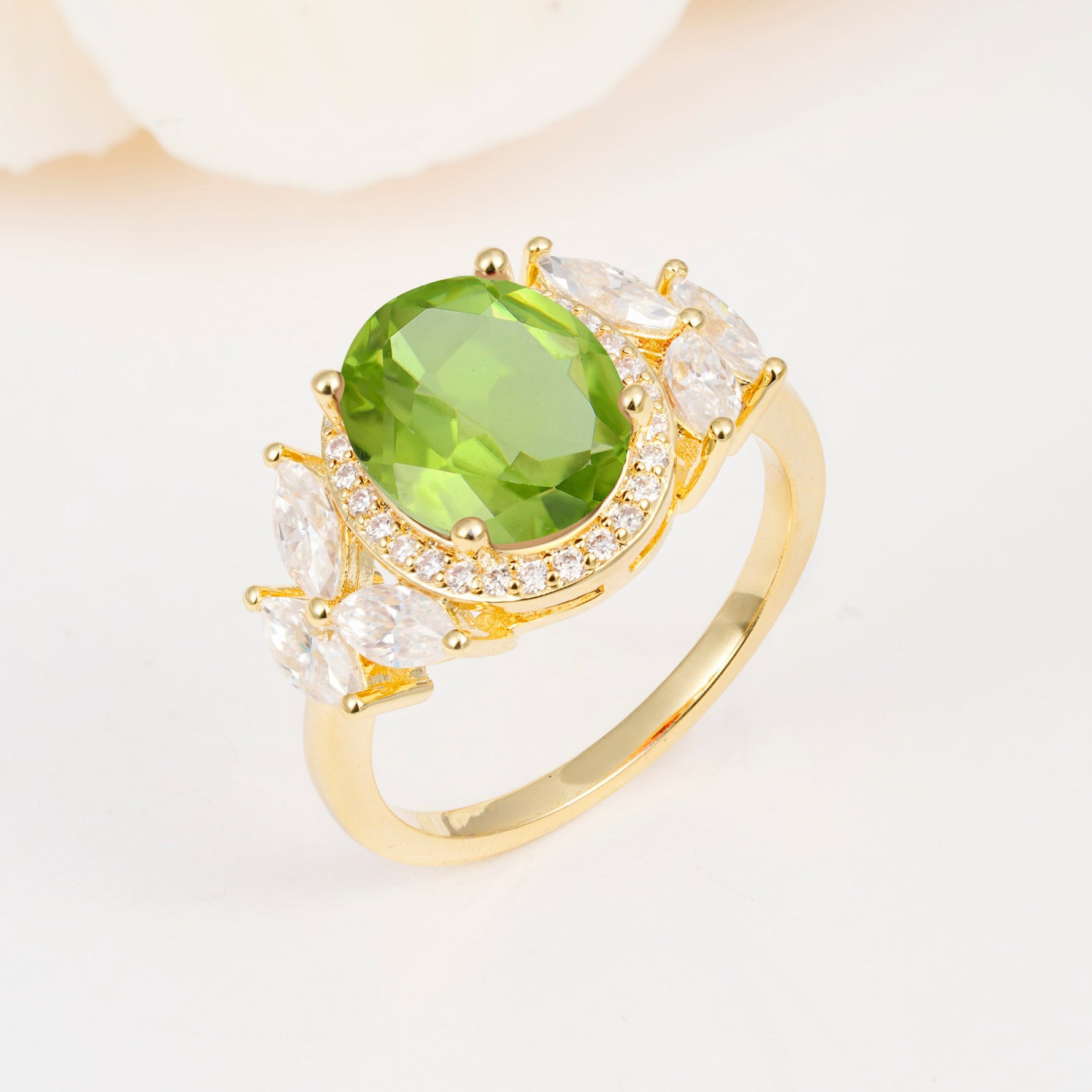 SR14139 Peridot Ring - Additional view