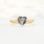 SR15211 Black Rutilated Quartz Ring - Additional view