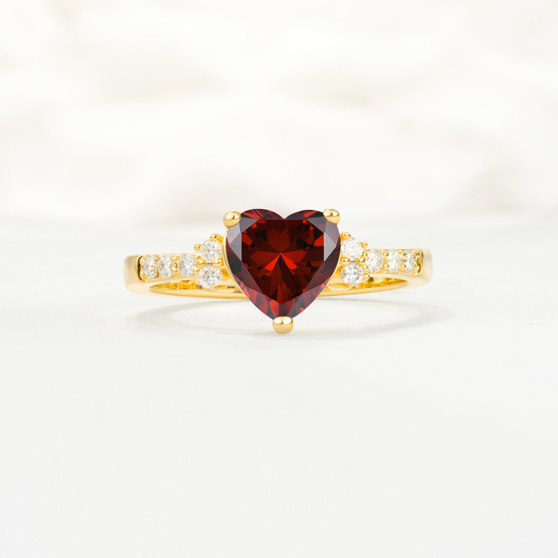 SR15211 Garnet Ring - Additional view