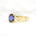 Oval Cut Tanzanite Infinity Engagement Ring - Additional view
