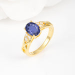 Oval Cut Tanzanite Infinity Engagement Ring - Additional view