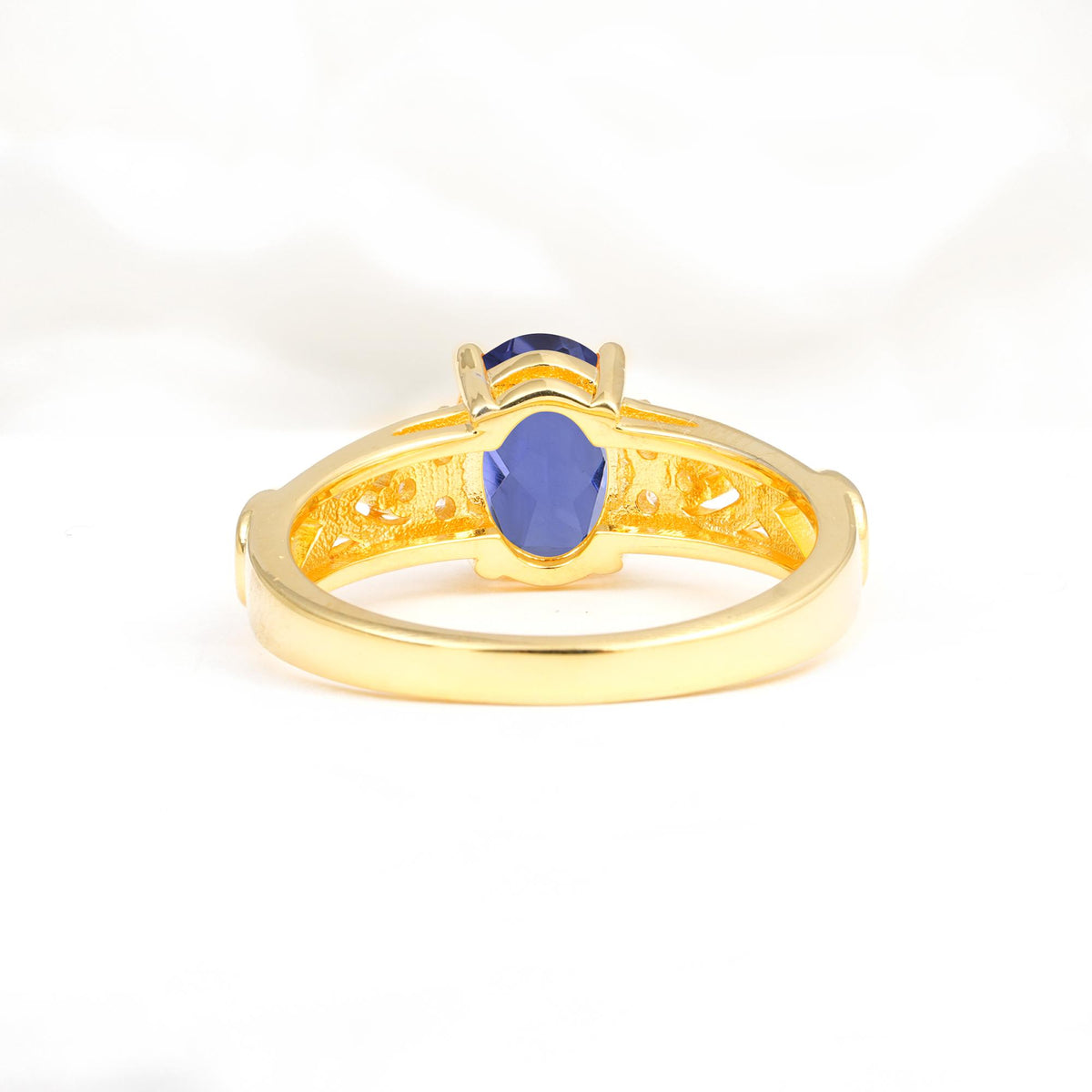 Oval Cut Tanzanite Infinity Engagement Ring - Additional view