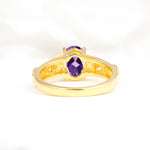 Oval Cut Amethyst Infinity Engagement Ring - Additional view