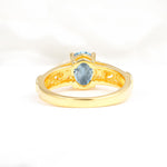Oval Cut Aquamarine Infinity Engagement Ring - Additional view