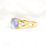 Oval Cut Moonstone Infinity Engagement Ring - Additional view