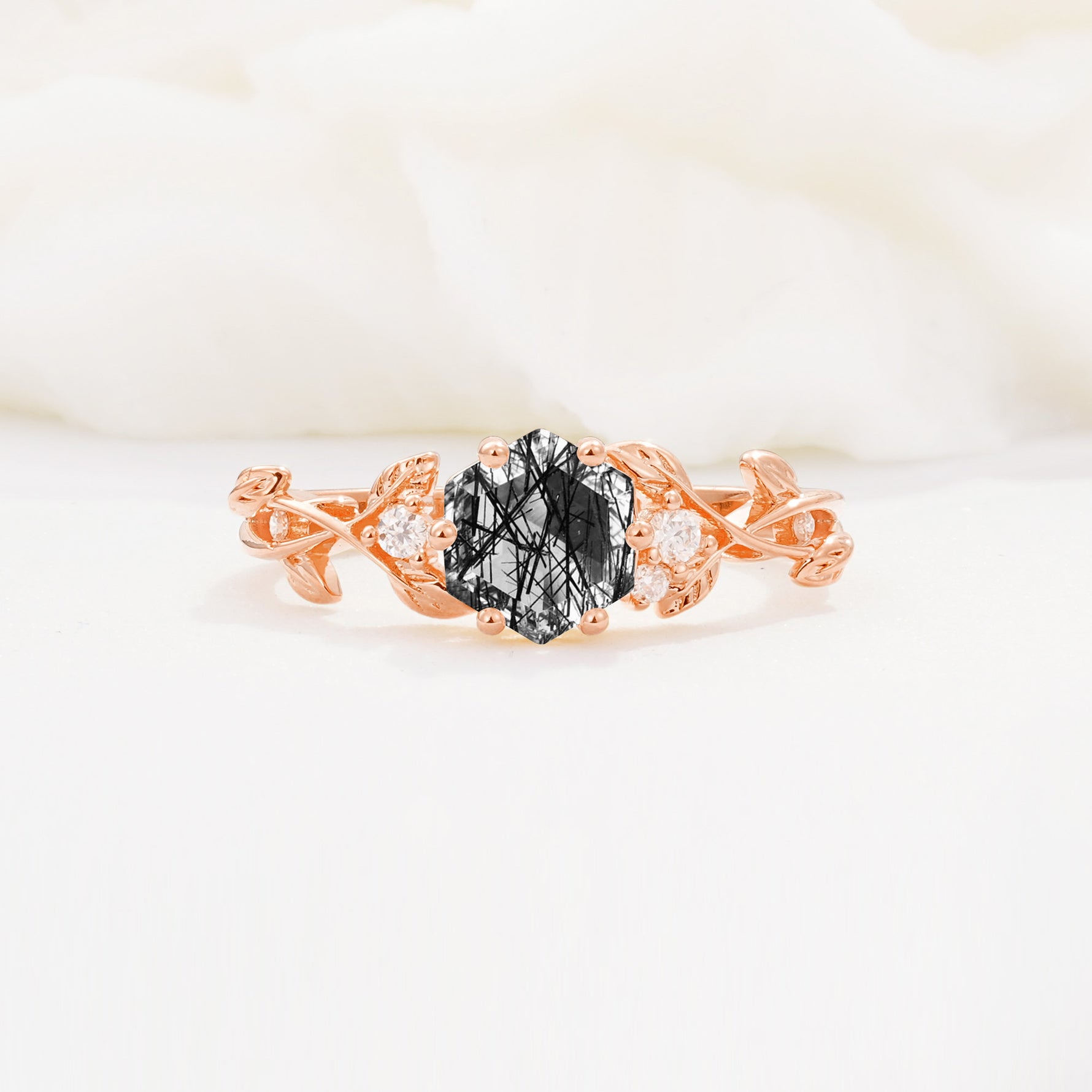 SR17002 Black Rutilated Quartz Ring - Additional view