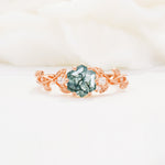 SR17002 Moss Agate Ring - Additional view
