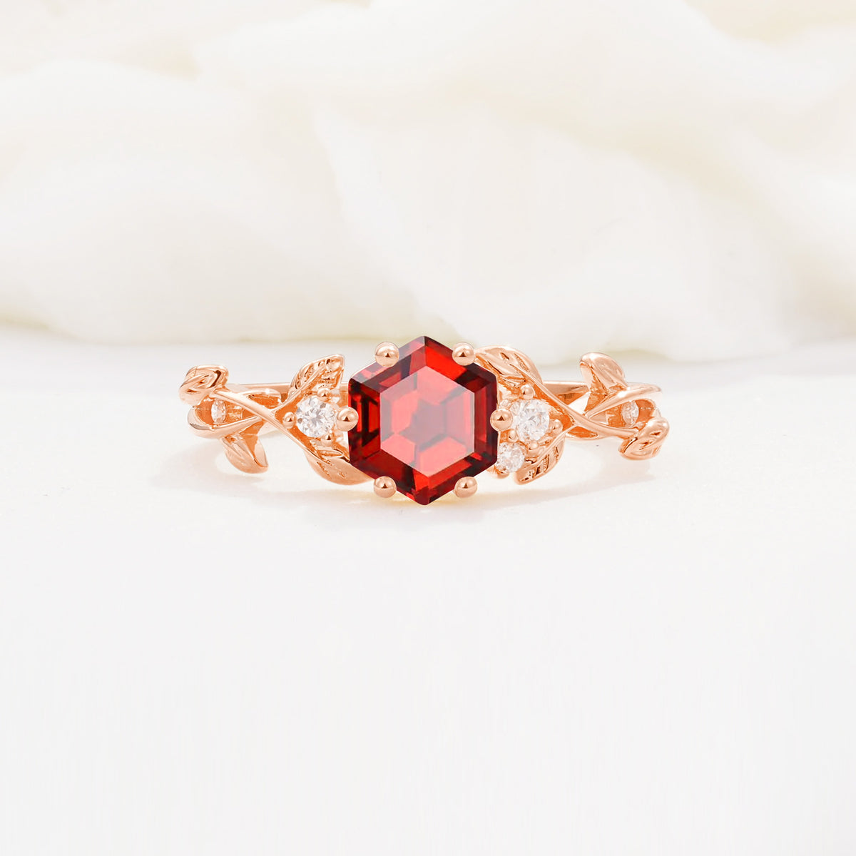 SR17002 Garnet Ring - Additional view