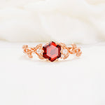 SR17002 Garnet Ring - Additional view