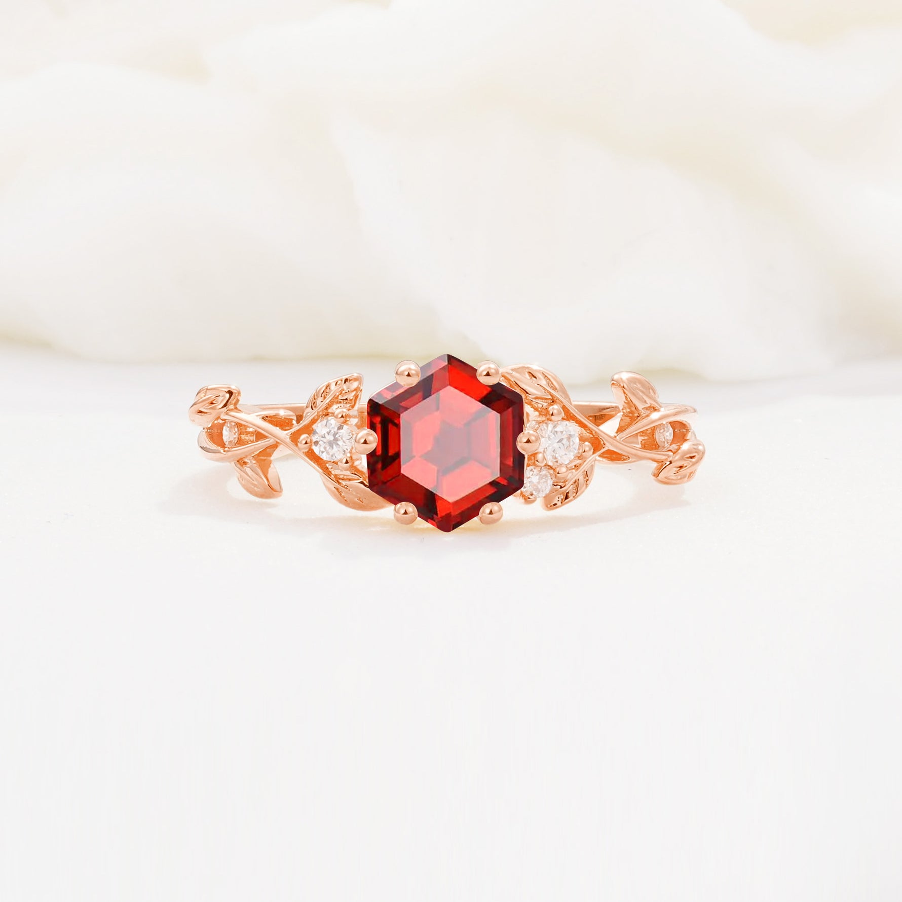 SR17002 Garnet Ring - Additional view