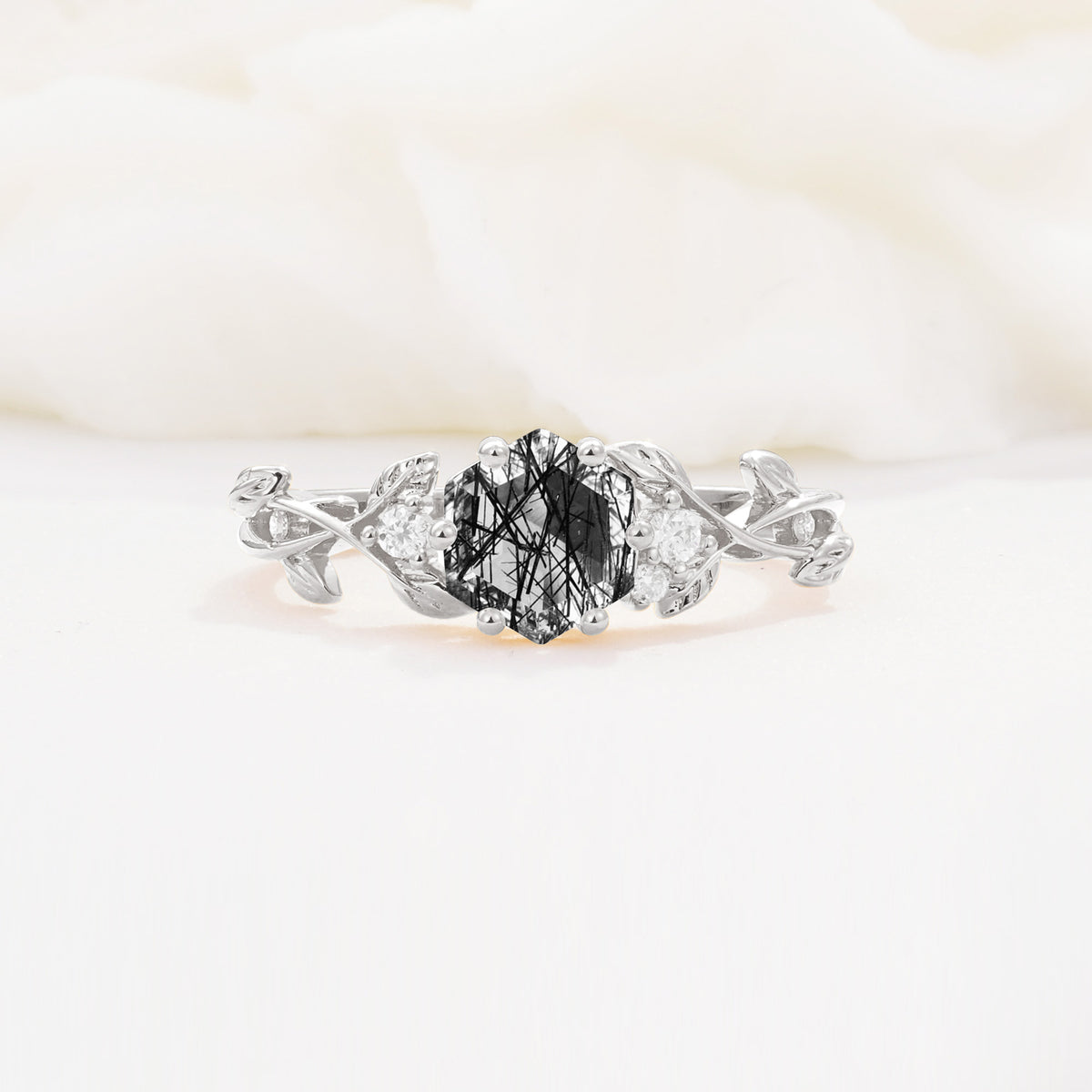 SR17002 Black Rutilated Quartz Ring - Additional view