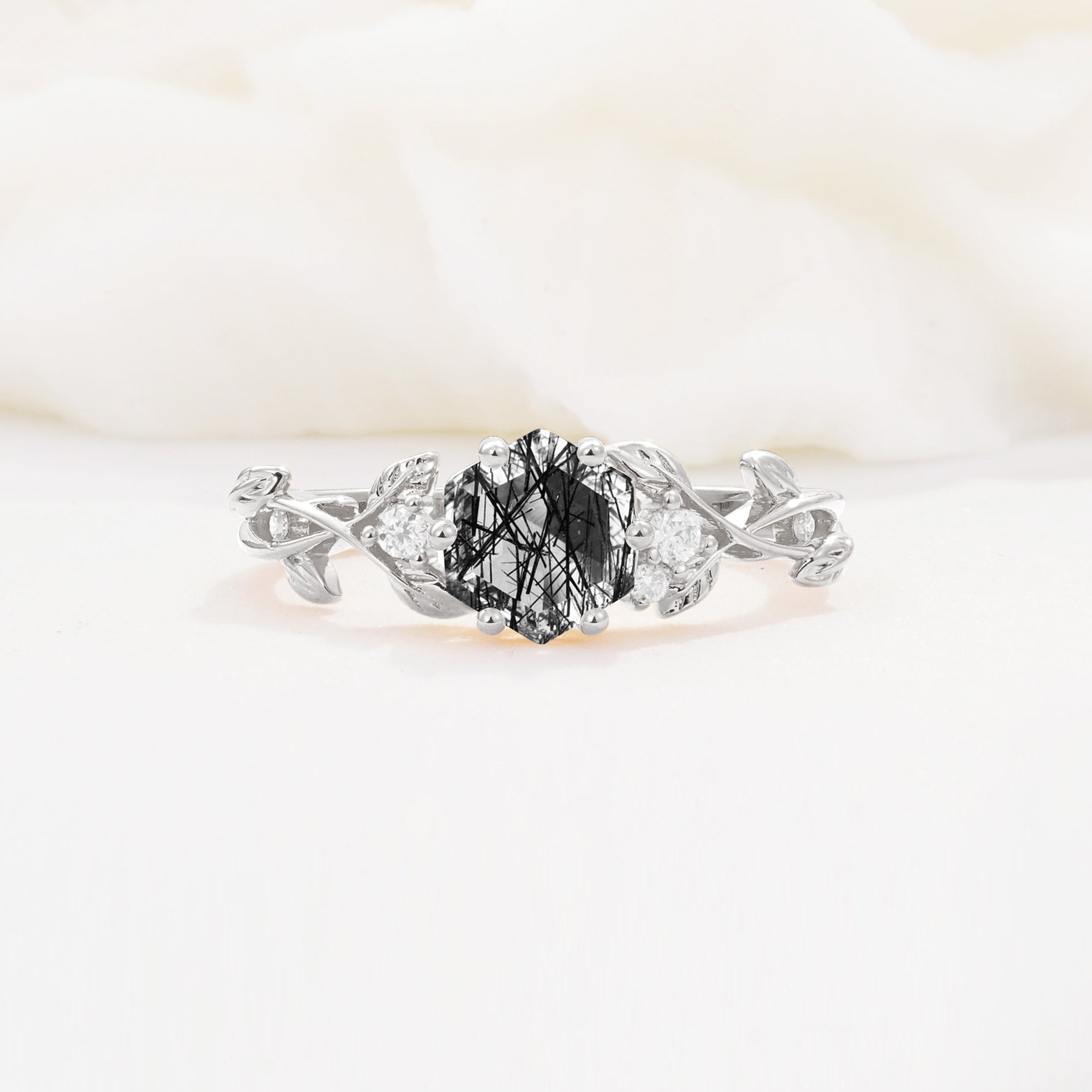 SR17002 Black Rutilated Quartz Ring - Additional view
