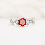 SR17002 Garnet Ring - Additional view