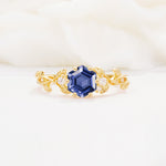 SR17002 Tanzanite Ring - Yellow-Gold