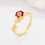 SR17002 Garnet Ring - Additional view