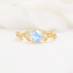 SR17002 Moonstone Ring - Yellow-Gold