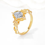 Vintage Pear Cut Milgrain Ornate Halo Lab Diamond Engagement Ring - Additional view