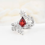 SR17091 Garnet Ring - Additional view