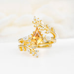 SR17091 Citrine Ring - Yellow-Gold