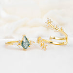 SR17091 Moss Agate Ring - Additional view