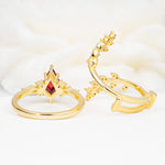 SR17091 Garnet Ring - Additional view