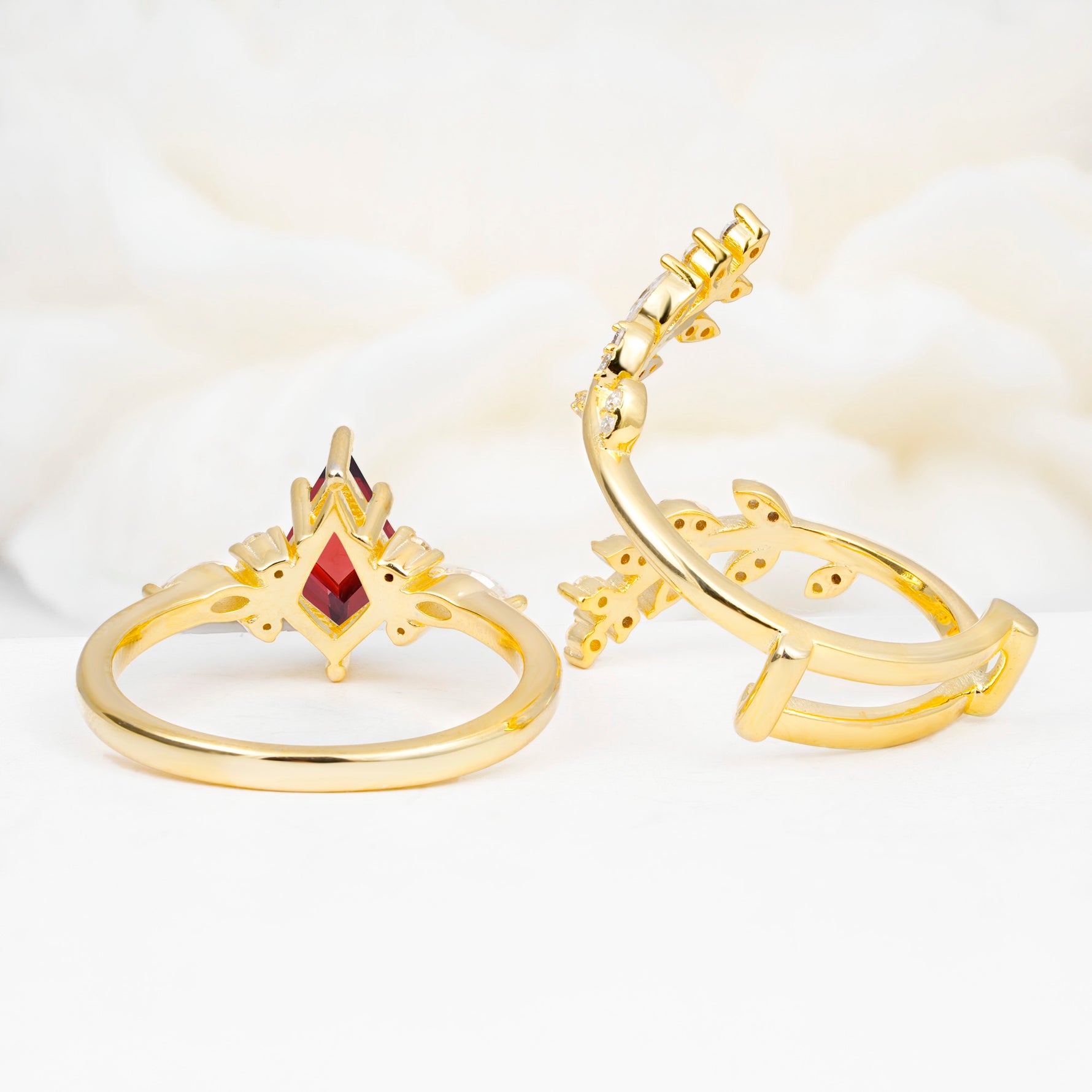 SR17091 Garnet Ring - Additional view