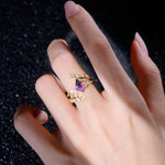 SR17091 Amethyst Ring - Rose-Gold