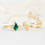 SR17091 Emerald Ring - Additional view