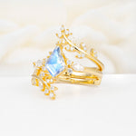 SR17091 Moonstone Ring - White-Gold